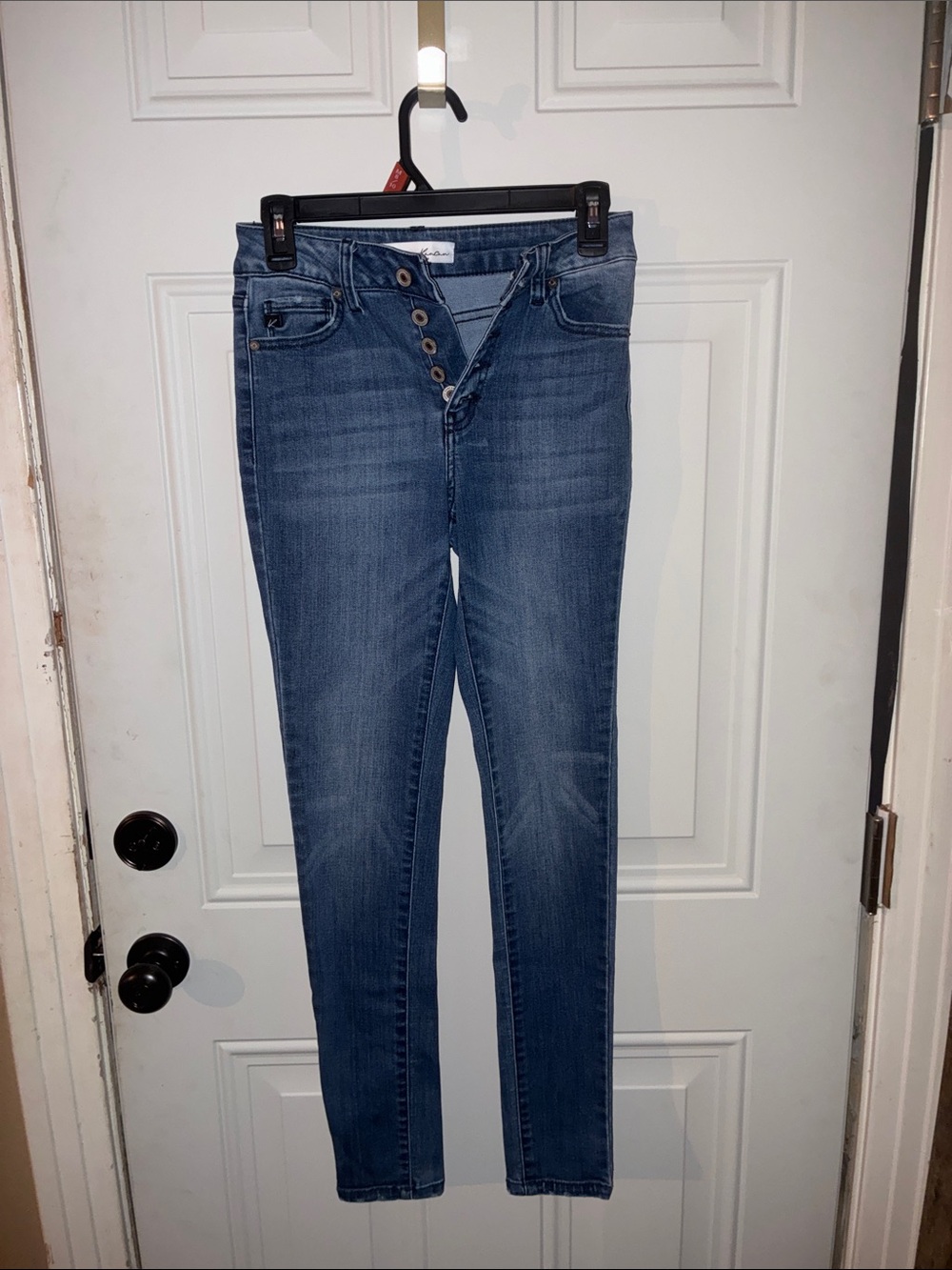 KanCan Women's Skinny Jeans in Blue Wash